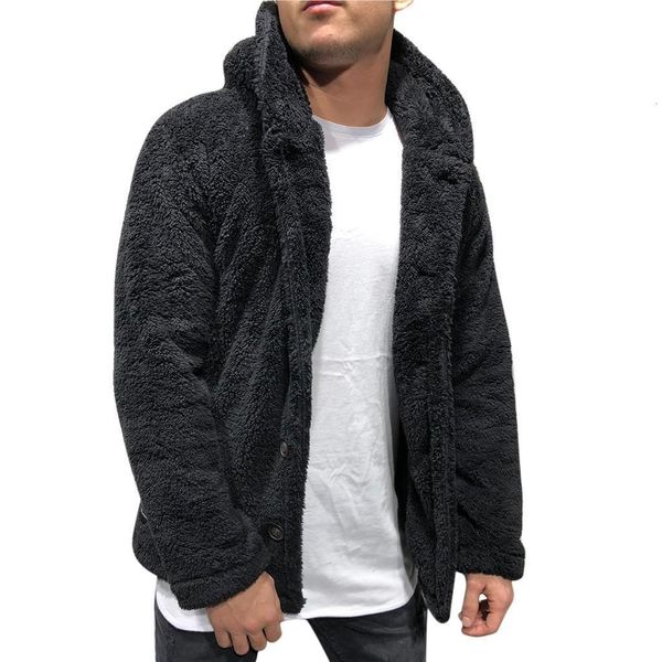 men's autumn solid color plush cardigan coat casual soft handfeel coat fleece long sleeve energetic man wild coat, Black;brown
men's autumn solid color plush cardigan coat casual soft handfeel coat fleece long sleeve energetic man wild coat, Black;brown