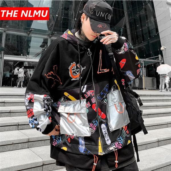 harajuku men jacket coat hoodie 2019 new hip hop streetwear coat male famale printed patchwork zipper track jacket loose wg6531, Black;brown
harajuku men jacket coat hoodie 2019 new hip hop streetwear coat male famale printed patchwork zipper track jacket loose wg6531, Black;brown