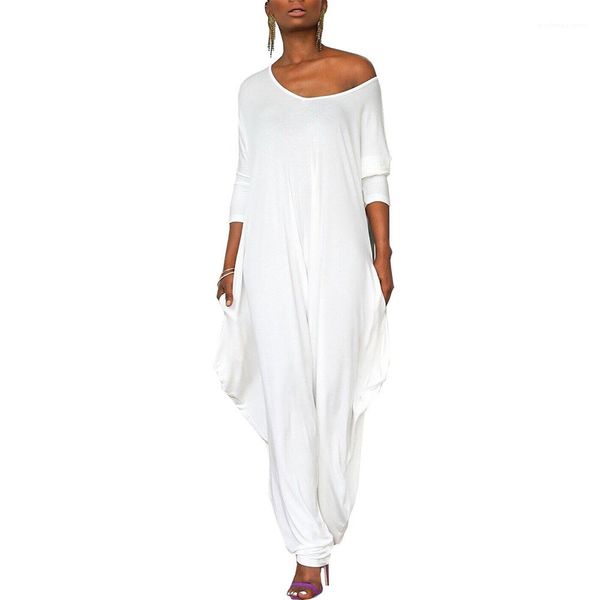 jumpsuit crew neck long sleeve rompers ladies solid color jumpsuit women backless loose, Black;white
jumpsuit crew neck long sleeve rompers ladies solid color jumpsuit women backless loose, Black;white
