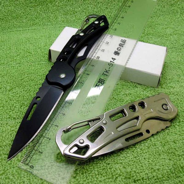 stainless steel folding fruit knife outdoor self-defense knife the end comes with a auckle ergonomic for dhl 
stainless steel folding fruit knife outdoor self-defense knife the end comes with a auckle ergonomic for dhl