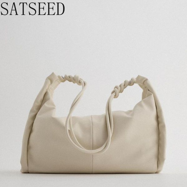 2020 новая женская сумка осенью и зимой простая и универсальная портативная подмышечная сумка большая емкость большие покупки на плечо