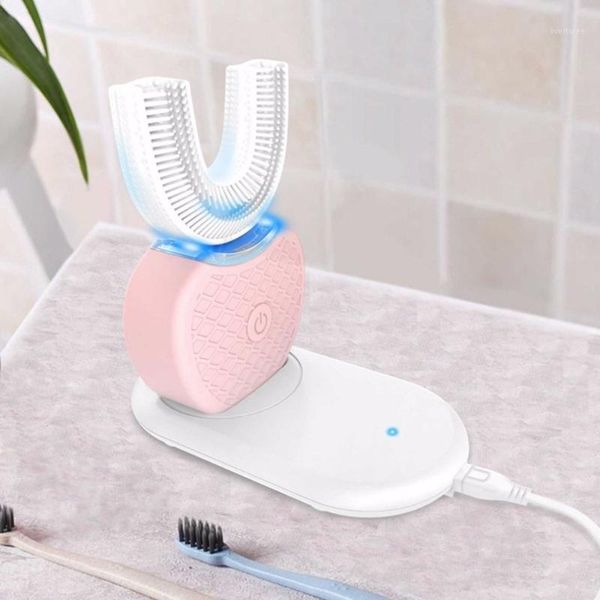 smart electric toothbrush 360 degrees intelligent automatic sonic u type 4 modes tooth brush usb charging blue light1
smart electric toothbrush 360 degrees intelligent automatic sonic u type 4 modes tooth brush usb charging blue light1