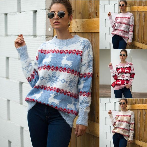 women's sweaters helisopus christmas sweater women long sleeve thick soft knitted pullover snowflake deer warm xmas jumper, White;black
women's sweaters helisopus christmas sweater women long sleeve thick soft knitted pullover snowflake deer warm xmas jumper, White;black