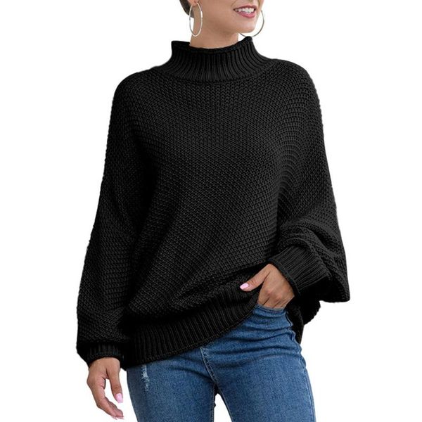 autumn winter women fashion sweater solid color long sleeve turtle neck loose knitted sweater pullover warm clothes for female, White;black
autumn winter women fashion sweater solid color long sleeve turtle neck loose knitted sweater pullover warm clothes for female, White;black