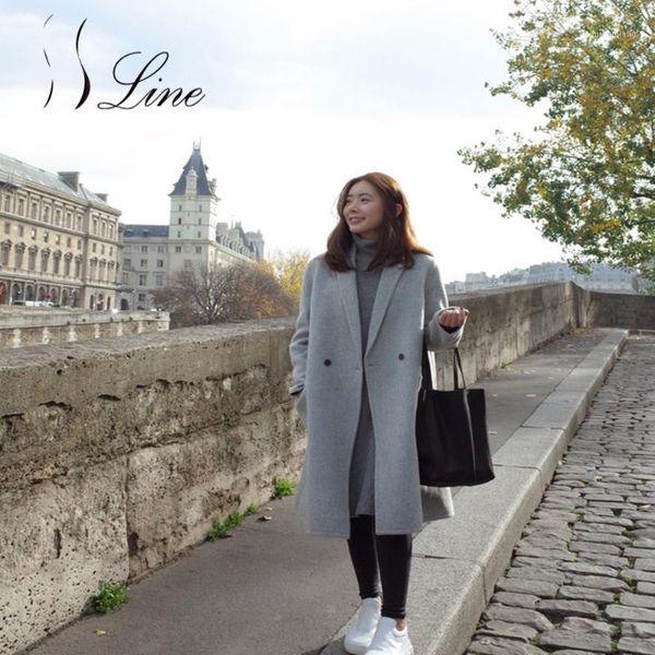 women's wool & blends ssline 2021 winter coats jackets long casual straight cashmere cotton coat women solid coat1, Black
women's wool & blends ssline 2021 winter coats jackets long casual straight cashmere cotton coat women solid coat1, Black
