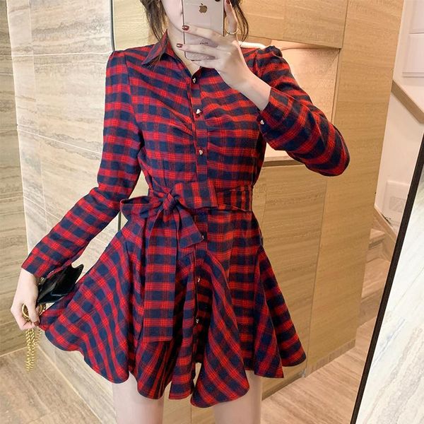 casual dresses coigarsam women dress autumn 2022 ruffles long sleeve plaid turn-down collar red robe vestidos, Black;gray
casual dresses coigarsam women dress autumn 2022 ruffles long sleeve plaid turn-down collar red robe vestidos, Black;gray