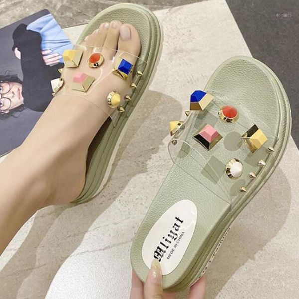 2020 new summer slippers female fashion flat platform shoes women fashion rivet transparent women shoes beach slides fa3681, Black
2020 new summer slippers female fashion flat platform shoes women fashion rivet transparent women shoes beach slides fa3681, Black