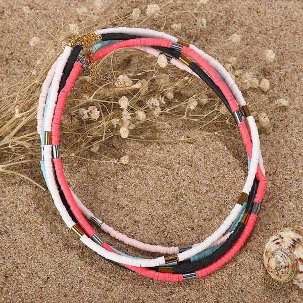 chokers g.ycx bohemian recycled disc african vinyl heishi choker necklace collares colourful vsco girl beads neclace women summer beach, Golden;silver
chokers g.ycx bohemian recycled disc african vinyl heishi choker necklace collares colourful vsco girl beads neclace women summer beach, Golden;silver