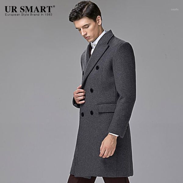 british men ursmart new winter long man grey wool coat in business casual1, Black
british men ursmart new winter long man grey wool coat in business casual1, Black