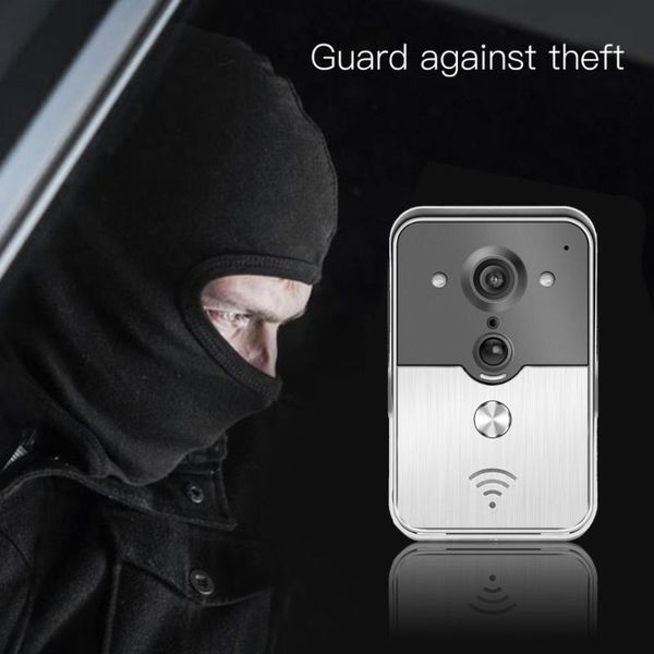 wifi smart wireless security doorbell hd 720p visual intercom recording video door phone remote home monitoring night vision
wifi smart wireless security doorbell hd 720p visual intercom recording video door phone remote home monitoring night vision