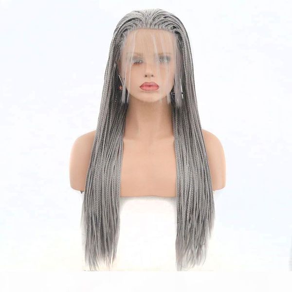 synthetic braided wigs for white women siver grey glueless synthetic braided lace front wig heat resistant fiber hair with baby hair, Black
synthetic braided wigs for white women siver grey glueless synthetic braided lace front wig heat resistant fiber hair with baby hair, Black
