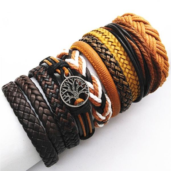 men brown bracelets 10pcs/set wrap woven fashion handmade men bracelets women leather bracelet men bangle wholesale jewe qylrqw, Golden;silver
men brown bracelets 10pcs/set wrap woven fashion handmade men bracelets women leather bracelet men bangle wholesale jewe qylrqw, Golden;silver