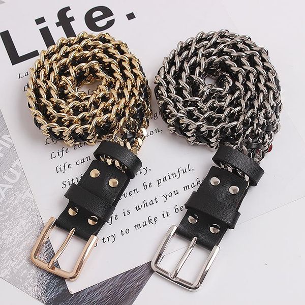 cetiri chian belts for women charm metal buckle statement belts female romantic waist party punk belt, Black;brown
cetiri chian belts for women charm metal buckle statement belts female romantic waist party punk belt, Black;brown