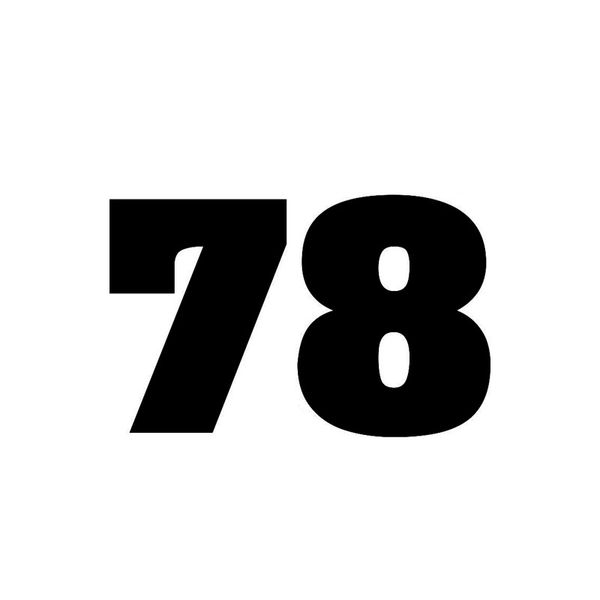15.5cm*9.8cm creative number 78 vinyl car sticker motorcycle decal graphical black/silver c11-0756
15.5cm*9.8cm creative number 78 vinyl car sticker motorcycle decal graphical black/silver c11-0756