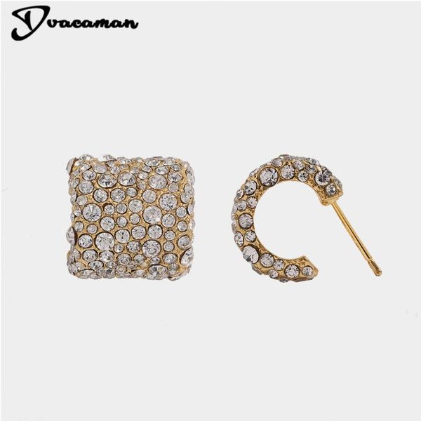 dvacaman bling crystal hoop earrings for female gold color layered metal fashion jewelry round holiday punk piercing gifts, Golden;silver
dvacaman bling crystal hoop earrings for female gold color layered metal fashion jewelry round holiday punk piercing gifts, Golden;silver