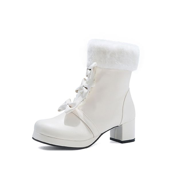 2021 the new sweet round-style toe winter plush snowboots bowknot middle platform with wedge women's ankle boots big size ass6, Black
2021 the new sweet round-style toe winter plush snowboots bowknot middle platform with wedge women's ankle boots big size ass6, Black