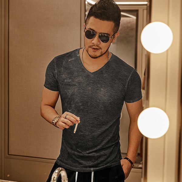 2021 the new basic men's solid cotton shirt with cleavage v fine male fashion t-shirt short sleeve mark t018 wlag, White;black
2021 the new basic men's solid cotton shirt with cleavage v fine male fashion t-shirt short sleeve mark t018 wlag, White;black