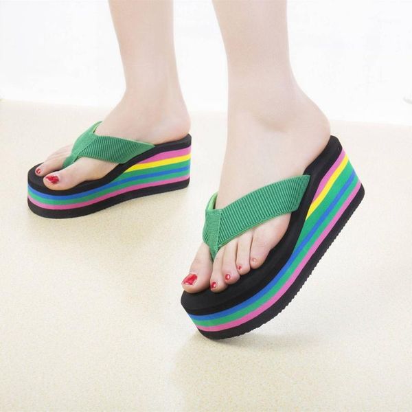 6cm high heel sandals women thick sole fashion summer wedges beach shoes with platform plus size 34-401, Black
6cm high heel sandals women thick sole fashion summer wedges beach shoes with platform plus size 34-401, Black