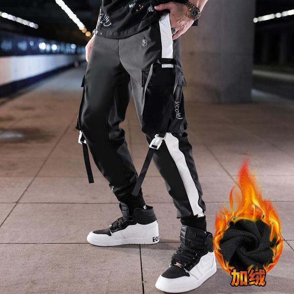 patchwork cargo mens pants plus velvet warm tactical pocket trouser ribbon hip hop casual streetwear pants running reflective1, Black
patchwork cargo mens pants plus velvet warm tactical pocket trouser ribbon hip hop casual streetwear pants running reflective1, Black