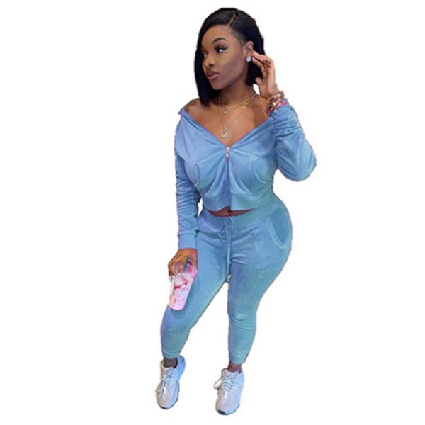 womens casual velvet sets fashion trend loong sleeve cardigan zipper hooded pencil pants suits female spring skinny tracksuits clothing, Gray
womens casual velvet sets fashion trend loong sleeve cardigan zipper hooded pencil pants suits female spring skinny tracksuits clothing, Gray