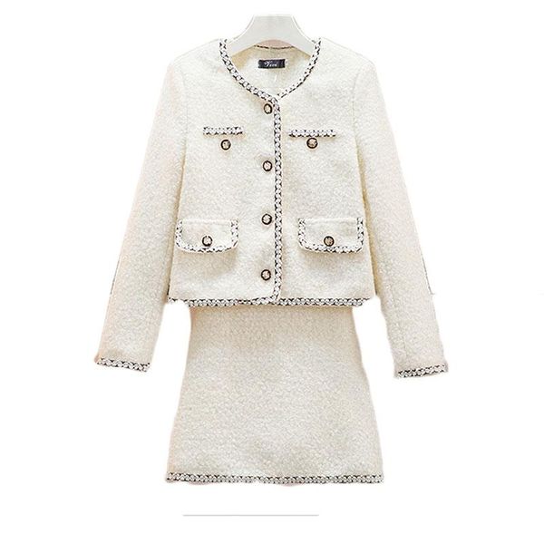 women's tracksuits coat skirt leisure suit 2021 autumn women outfit two-piece fashionable western style clothing set white top, Gray
women's tracksuits coat skirt leisure suit 2021 autumn women outfit two-piece fashionable western style clothing set white top, Gray