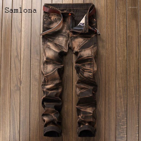 men's jeans samlona men denim pants 2021 spring autumn slimming bottoms pant male patchwork pencil trousers mens clothing1, Blue
men's jeans samlona men denim pants 2021 spring autumn slimming bottoms pant male patchwork pencil trousers mens clothing1, Blue