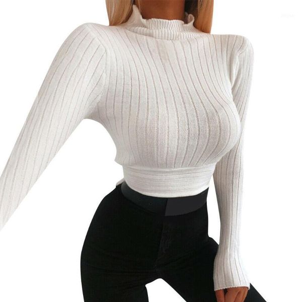 women turtleneck winter warm knitted sweater long sleeve pullover winter outwear1, White;black
women turtleneck winter warm knitted sweater long sleeve pullover winter outwear1, White;black
