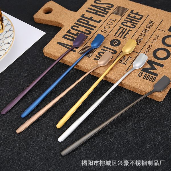 square head bar spoon stainless steel mug coffee ice cream stirring scoop titanium plating home l tableware long handle ladle 2 8xh g2
square head bar spoon stainless steel mug coffee ice cream stirring scoop titanium plating home l tableware long handle ladle 2 8xh g2
