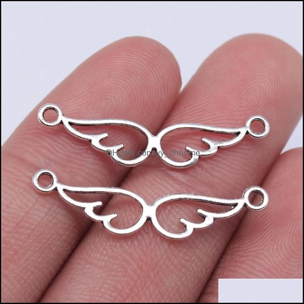 charms jewelry findings & components wysiwyg 20pcs 28x5mm angel wings connector making for bracelet necklace drop delivery 2021 yju9s, Bronze;silver
charms jewelry findings & components wysiwyg 20pcs 28x5mm angel wings connector making for bracelet necklace drop delivery 2021 yju9s, Bronze;silver