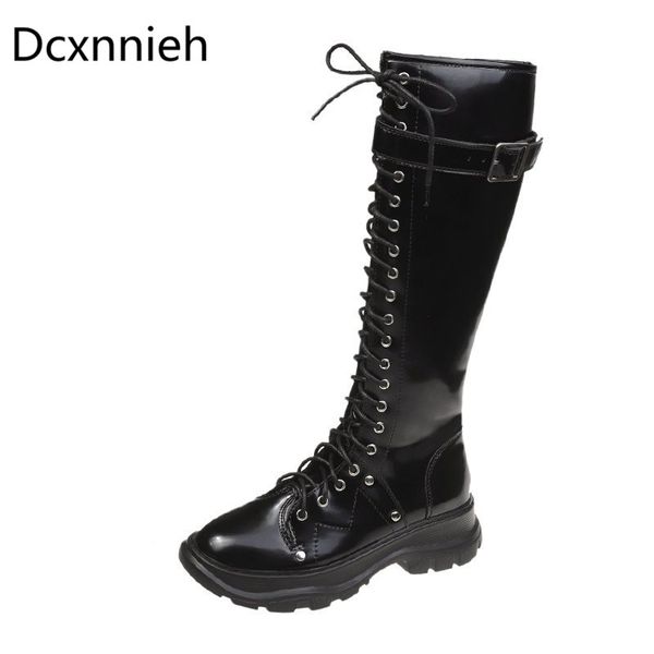 boots black 2021 buckle knee women cross lace-up round toe knight locomotive woman zipper comfortable stivali mujer
boots black 2021 buckle knee women cross lace-up round toe knight locomotive woman zipper comfortable stivali mujer