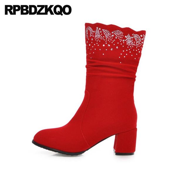 boots crystal red block big size rhinestone designer shoes women luxury 2021 plus chunky 10 diamond ladies mid calf suede winter, Black
boots crystal red block big size rhinestone designer shoes women luxury 2021 plus chunky 10 diamond ladies mid calf suede winter, Black