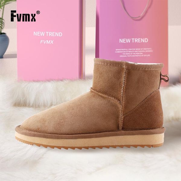 fvmx basic winter snow boots for women sheepskin leather wool fur lined women ankle boots winter warm short shoes large size 44, Black
fvmx basic winter snow boots for women sheepskin leather wool fur lined women ankle boots winter warm short shoes large size 44, Black