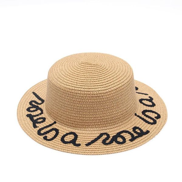 wide brim hats 2021 women straw summer large fedora customized letter sun hat floppy ribbon fashion beach, Blue;gray
wide brim hats 2021 women straw summer large fedora customized letter sun hat floppy ribbon fashion beach, Blue;gray