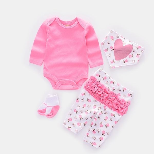4pcs/set cute baby clothing sets infant boy clothes newborn girl suit toddler babie long sleeve rompers +trousers+socks+bib/cap y200323, White
4pcs/set cute baby clothing sets infant boy clothes newborn girl suit toddler babie long sleeve rompers +trousers+socks+bib/cap y200323, White