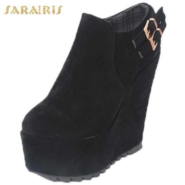 boots sarairis design 2021 big size 43 platform ankle women shoes wedge high heels zip up concise ladies, Black
boots sarairis design 2021 big size 43 platform ankle women shoes wedge high heels zip up concise ladies, Black