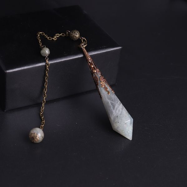 1pc orgone energy natural stone lapis lazuli labradorite reiki pendulum for dowsing pendants healing pendulo chakra jewelry q1113, Silver
1pc orgone energy natural stone lapis lazuli labradorite reiki pendulum for dowsing pendants healing pendulo chakra jewelry q1113, Silver