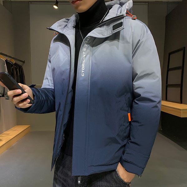 thickened men's gradual down korean slim coat winter cotton padded jacket fashion handsome, Black
thickened men's gradual down korean slim coat winter cotton padded jacket fashion handsome, Black