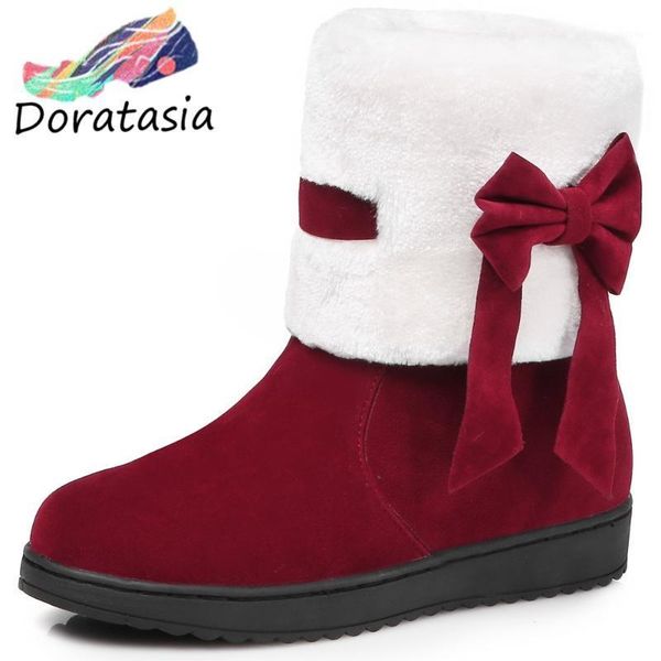 boots doratasia women butterfly knot flock shoes winter classic fashion short plush thick fur warm snowboots1, Black
boots doratasia women butterfly knot flock shoes winter classic fashion short plush thick fur warm snowboots1, Black