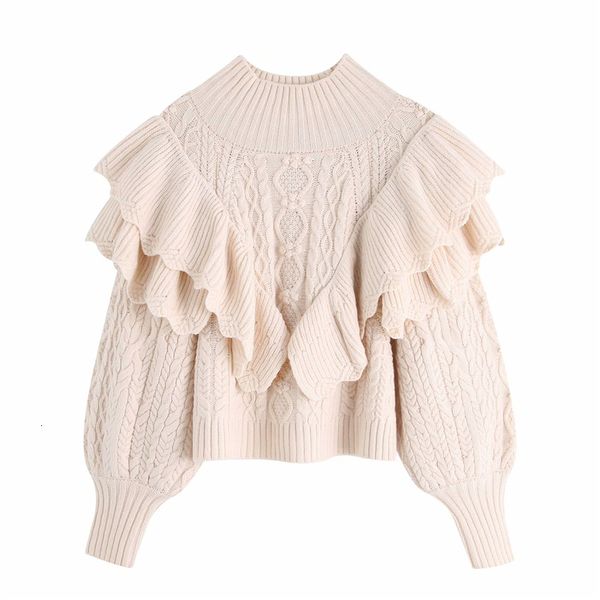 2021 new elegant women twist textured sweater fashion ladies turtleneck knitted sweet female chic cascading ruffles pullover 2q2g, White;black
2021 new elegant women twist textured sweater fashion ladies turtleneck knitted sweet female chic cascading ruffles pullover 2q2g, White;black