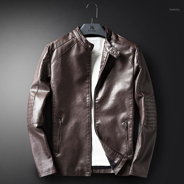 autumn and winter men's pu leather jacket youth leather jacket locomotive baseball collar casual simulation1, Black 
autumn and winter men's pu leather jacket youth leather jacket locomotive baseball collar casual simulation1, Black