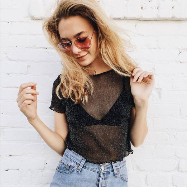 2019 short-sleeved tulle bright silk women's gauze 2019 fashion short-sleeved tulle bright silk fashion women's gauze t-shirt t-sh, White
2019 short-sleeved tulle bright silk women's gauze 2019 fashion short-sleeved tulle bright silk fashion women's gauze t-shirt t-sh, White