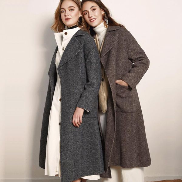 women's wool & blends women s winter coat grey coffee double sided cashmere outwear 2021 autumn plus size ladies fashion overcoats long, Black
women's wool & blends women s winter coat grey coffee double sided cashmere outwear 2021 autumn plus size ladies fashion overcoats long, Black