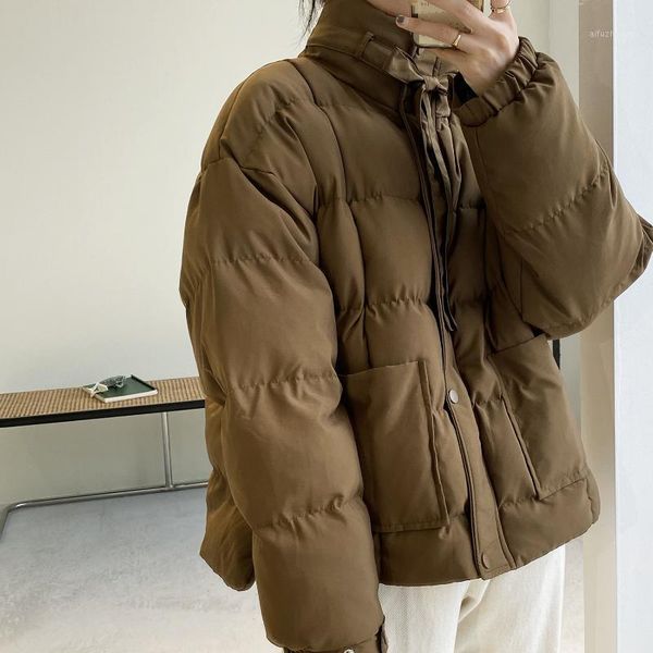 yeeloca winter bowknot short bread coat female solid zipper stand collar sustans straight coat korean loose thick winter1, Black
yeeloca winter bowknot short bread coat female solid zipper stand collar sustans straight coat korean loose thick winter1, Black