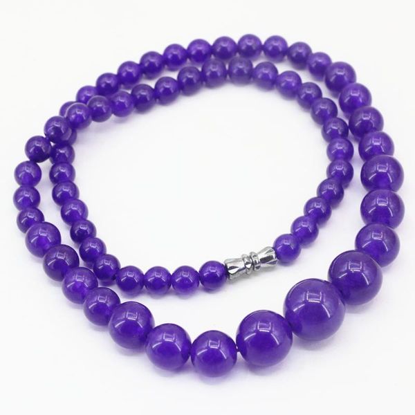 natural stone purple jades stone necklace 6-14mm round beads chalcedony necklaces for women tower chain jewerly 18inch b624-4, Golden;silver
natural stone purple jades stone necklace 6-14mm round beads chalcedony necklaces for women tower chain jewerly 18inch b624-4, Golden;silver