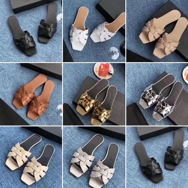 designer luxury women slippers ladies casual comfortable flat slippers square toe leather sandals 3 colors available, Black
designer luxury women slippers ladies casual comfortable flat slippers square toe leather sandals 3 colors available, Black