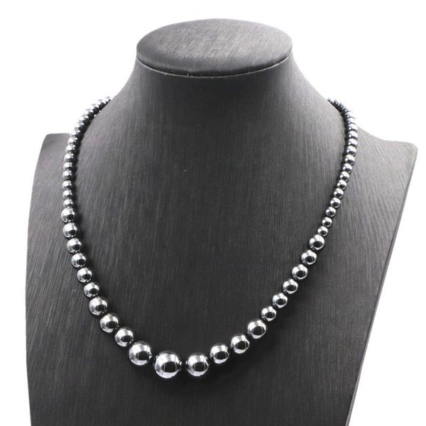 round beads necklace black hematite natural stone pendant necklaces fashion 6-14mm chain handmade choker jewelry 18inch a737 chokers, Golden;silver
round beads necklace black hematite natural stone pendant necklaces fashion 6-14mm chain handmade choker jewelry 18inch a737 chokers, Golden;silver