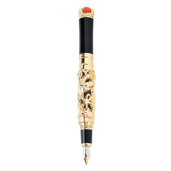 luxury eastern dragon fountain pen vintage brand gold iraurita 0.5mm ink writing pens school office business stationery
luxury eastern dragon fountain pen vintage brand gold iraurita 0.5mm ink writing pens school office business stationery