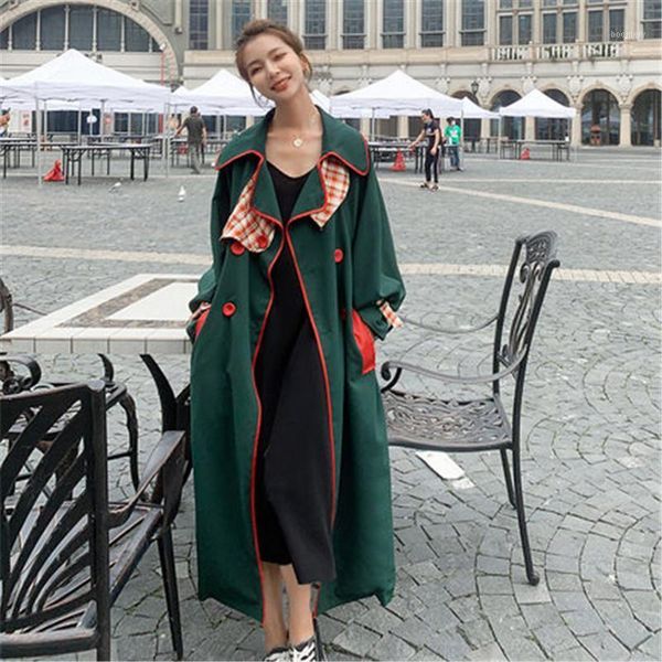 2021 elegant spring autumn windbreaker for women fashion female long trench harajuku with belt overcoat ladies coats m6051, Tan;black
2021 elegant spring autumn windbreaker for women fashion female long trench harajuku with belt overcoat ladies coats m6051, Tan;black