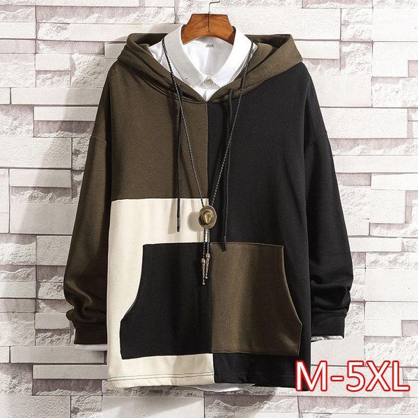 stitching sweatshirt autumn men's clothing men's plus size plus size loose coat jacket tide japanese hoodie1, Black
stitching sweatshirt autumn men's clothing men's plus size plus size loose coat jacket tide japanese hoodie1, Black