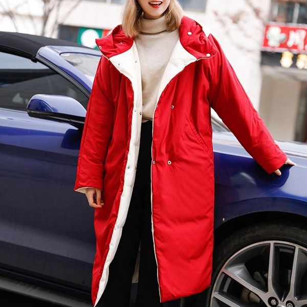 fmfssom white duck down coat women double sided down midi long jacket winter double-breasted warm parkas red white splicing, Black
fmfssom white duck down coat women double sided down midi long jacket winter double-breasted warm parkas red white splicing, Black